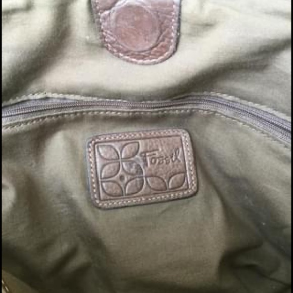 VINTAGE.FOSSIL PURSE" LONG LIVE VINTAGE" LEATHER +FLORAL LARGE - Picture 4 of 7